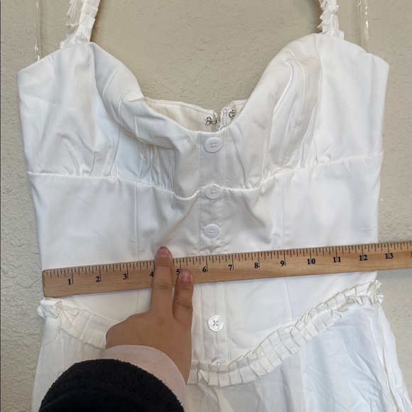 House of CB Georgie cotton halter neck print midi dress NWOT - Picture 9 of 10